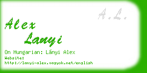alex lanyi business card
